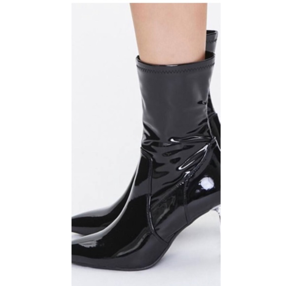 forever 21 latex heels with clear heel - Picture 4 of 4